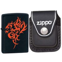 Zippo Lighter Hidden Dragon, Black Matte