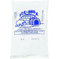 Boxes Fast BFIB8BPD Ice-Brix Cold Gel Pack, 6" x 4" x 3/4", 8 oz. Reusable, Food Safe, White (Pack of 36)