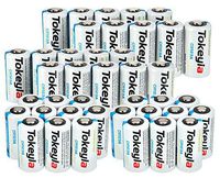 40 PCS CR123 Tokeyla Battery 3V CR123A Lithium Button Top Non-Rechargeable Batteries for Large Current Discharge of Electronic Products