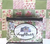 'NUGGLEBUDDY NEW! Microwavable Moist Heat & Aromatherapy Organic Rice Pack Cold Pack. Beautiful Victorian Patchwork Fabric. UNSCENTED. Great Gift Idea!