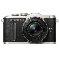 Olympus PEN E-PL8 Black Body with 14-42mm IIR Black Lens