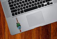 Hanging Succulent Plant -D1 - Stained Glass Style Vinyl Trackpad Tablet Decal - Copyright 2016 Yadda-Yadda Design Co. (SIZE CHOICES) (SM 1"w x 3.75"h)