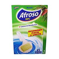 Afroso WC Block Refreshing Pine 3 Block 40g 1.41oz
