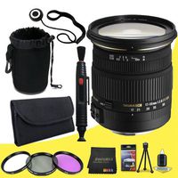 DavisMAX Sigma 17-50mm f/2.8 EX DC OS HSM FLD Standard Zoom Lens for Nikon Digital DSLR Cameras MicroFiber Cloth Bundle international model