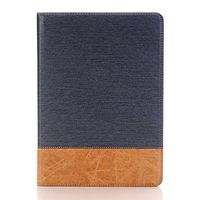 Galaxy Tab A 9.7'' Book Case, TechCode Slim Luxury Book Style Folio Stand Smart Case Cover for Samsung Tab A 9.7 inch Tablet SM-T550/P550(Dark Blue)