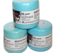 3 PK Rolls PreWrap Pre-Wrap Athletic Sport Tape Taping Hair Tie 23 yds Each (Blue)