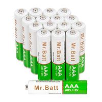 Mr.Batt AAA Rechargeable Batteries, NiMh Triple A 700mAh (16 Pack)