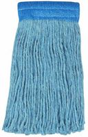 Wilen A427024, Colored Go Go Blend Cut-End Mop, #24 Size, 5" Mesh Band, Blue (Case of 12)