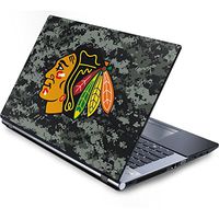 Skinit Decal Laptop Skin for Generic 17in Laptop (15.2in X 9.9in) - Officially Licensed NHL Chicago Blackhawks Camo Design