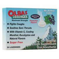 Cough, Cold, and Flu New - Olbas Lozenges Sugar-Free Black Currant - 24 Lozenges - Case of 12
