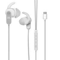 JBL USB C Earphones with Microphone Active Noise Cancelling Earbuds Wired in-Ear Type C Headphones for Google Pixel, Moto, Xiaomi, HTC, Samsung, iPad Pro 2018,Razer,Essential,MacBook (White)
