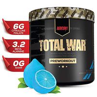 Redcon1 Total War - Pre Workout, 30 Servings, Boost Energy, Increase Endurance and Focus, Beta-Alanine, Caffeine (Blue Lemonade)