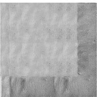 3 Ply Paper Lunch Napkins | 50ct (Silver)