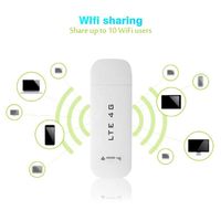 Simlug 150 Mbps 4G LTE Modem Mobile WiFi Hotspot Router Stick Support up to 10 WiFi Users for Travel Car Bus(with WiFi Function)