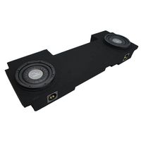 Compatible with 2001-2006 Chevy Silverado HD Crew Truck Harmony F104 Dual 10" Sub Box Enclosure