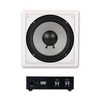 Acoustic Audio CS-IW10SUB in Wall 10" Passive Subwoofer and Amplifier for Home Theater Surround