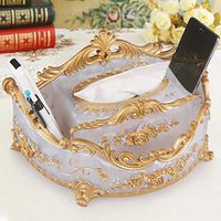 T-ZJHC Creative Multi-Function Home Remote Control Storage Box European Living Room Bathroom Tray Set, Oversized Roman aristocrats