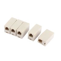 uxcell RJ11 8P4C Female to Female Telephone Line Connector Coupler 5 Pcs