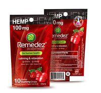 Remedez Organic Hemp Gummies - 40 Count - 100mg Gummy - Natural Immune Health Support with Omega 3, 6, 9 and Vitamin C - Chewables for Calmness, Relaxation and Anxiety Relief - (Cherry Flavor)