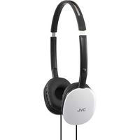 JVC Premium Lightweight Extra Bass Stereo Headphones (White)