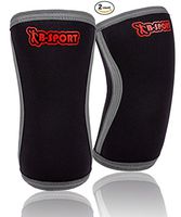 Knee Sleeves 5 mm Neoprene - Prevent Injury, Add Warmth and Limit Patella Movement - Great Support and Compression Brace for Squats (XL Size)