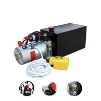 Electric Hydraulic Pump Unit  Metal Reservoir  for Dump Trailer (Double Acting 10 Quart)