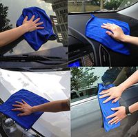NszzJixo9 6Pcs Car Wipe Towel Blue Soft Absorbent Wash Cloth Car Auto Care Microfiber Cleaning Towels Microfiber Cleaning Towels Cloths Wash Towel Duster