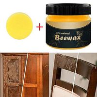 2 Pcs Wood Seasoning Beewax,Traditional Beeswax Polish, All-Purpose Beewax for Wood Cleaner and Polish Wipes,Non Toxic for Furniture to Beautify