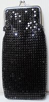 1 Eclipse Black Luxury Mesh Sequin Cigarette Case 120's