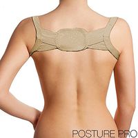 Therapeutic Back and Shoulder Posture Correcting Chest Belt(Nude) LARGE