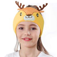 WACCOUSE Kids Headphones Volume Limited with Super Soft Fleece Headband - Perfect Earphones for Protecting Children's Hearing, Sleeping Headphones for Kids- ElK