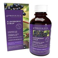 Provezza European Black Elderberry Syrup with Zinc for Kids and Adults, Sambucus Herbal Supplement, Daily Immune Support, Vegetarian, Original Immunity Boost Formula (4.0 Ounces)