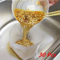 30/60 Pcs Garbage Drain Bag,Efaster Drainage Garbage Filter Independent Sink Filter Bag，Kitchen Sink Strainer Filter Screen Garbage Bags Disposal Guard Sink Drain Hole Mesh Bag (30 Pcs)