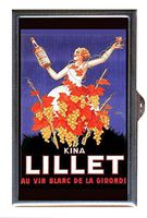 Vintage Wine Ad Lovely Illustration Decorative Pill Box