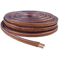 Car Home Audio Speaker Wire Transparent Clear Cable 10AWG 10/2 Gauge (10 Gauge 25 Feet)