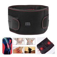 ZFAZF Adjustable Electric Waist Heating Belt, Portable Massage Waist Heating Pad for Lower Back Pain and Menstrual Cramps Pain Relief,L