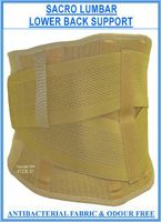 BACK SUPPORT SACRO LUMBAR BRACE, Antibacterial, Size = LARGE