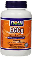 NOW Foods EGCg, Green Tea Extract, 400mg, 180 Vcaps, Pack of 3