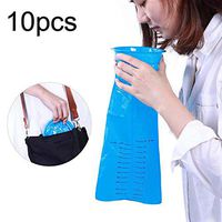 tbpersicwT 10Pcs 1000ML Disposable Travel Car Airplane Motion Sickness Nausea Vomit Bag, Vomit Bag - Blue