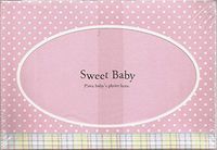 12 Photo Frame BIRTH ANNOUNCEMENT cards & Envelopes (for 4"X6" photo)
