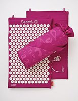 Spoonk Cotton Magenta Acupressure Massage Mat with Carry-Bag