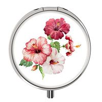 Pill Cases Metal,Custom Round Medecine Case Medecine Bottle Mini Travel Pill Vitamin Decorative Box Case Holder