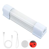 LETOUR LED Tube Magnetic Light Bar Work Lights 2000 Lumens 5 Lighting Options Camping Lantern USB Rechargeable Portable Battery Powered Lights with 2 Magnets Endurance for 40 Hours