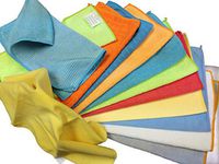Atlas 24-Pack Microfiber Cleaning Cloths - Assortment Pack #D511 FREE Polishing Chamois Cloth