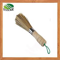 Bamboo Cleaning Whisk Bamboo Wok Brush 2pcs/Set, by MrBambu