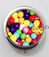 BlackKey Bubble Gum Bubblegum 3-Compartment Decorative Pocket Gift Box Case Organizer for Pill, Color 1 -904