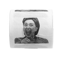 YOUQING Log Pumping Paper Of Pumping Paperï¼ŒFunny Hillary Clinton Funny Open Mouth Toilet Paper Roll Gift Prank Joke 250 Sheets 2 Layers