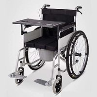 CHAIR Medical Rehab Chair, Wheelchair,Thickened Steel Wheelchair, Foldable Lightweight Old Man Sitting on a Portable Trolley