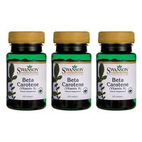 Swanson Beta-Carotene (Vitamin A) 25000 Iu (7500 mcg) 100 Sgels (3 Pack)