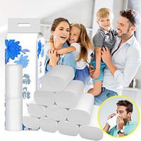 Premium 4-Ply Thicken Ultra Soft & Strong Toilet Paper,100% Recyclable Paper,Rapid-Dissolving Toilet Paper,Bath Tissue,Towel Roll,Multifold Paper Towels 12 Rolls